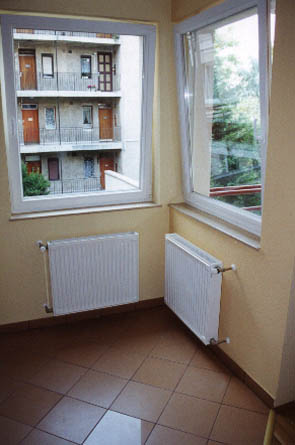 Panoráma ablak, radiator